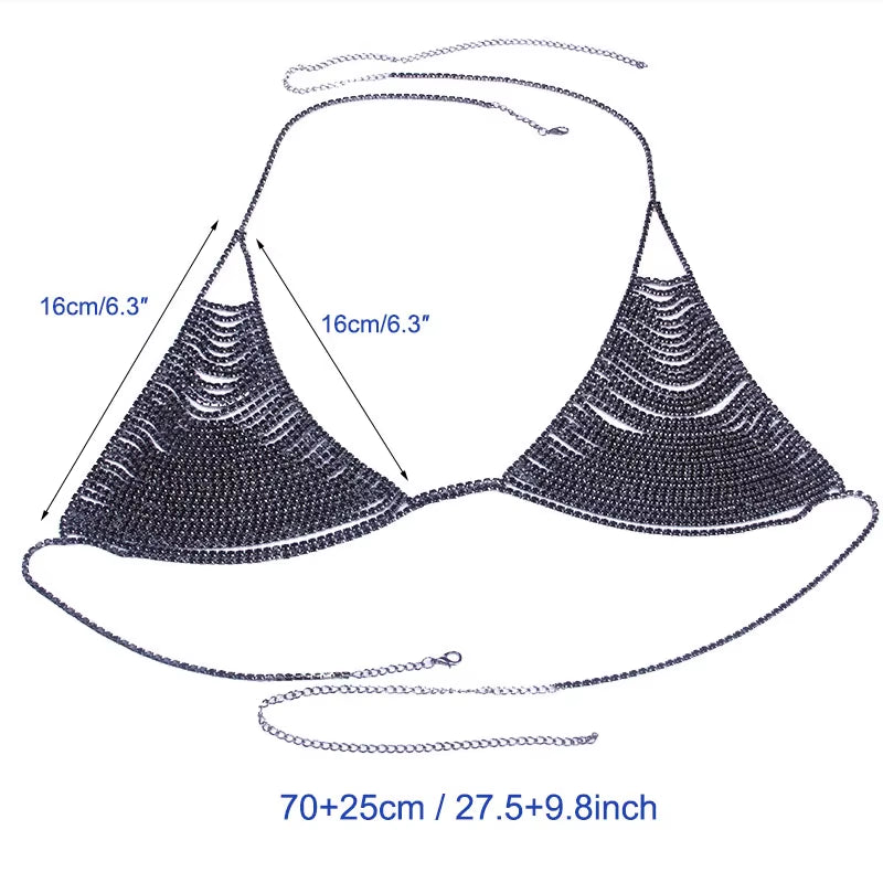 Rhinestone Bikini Suit