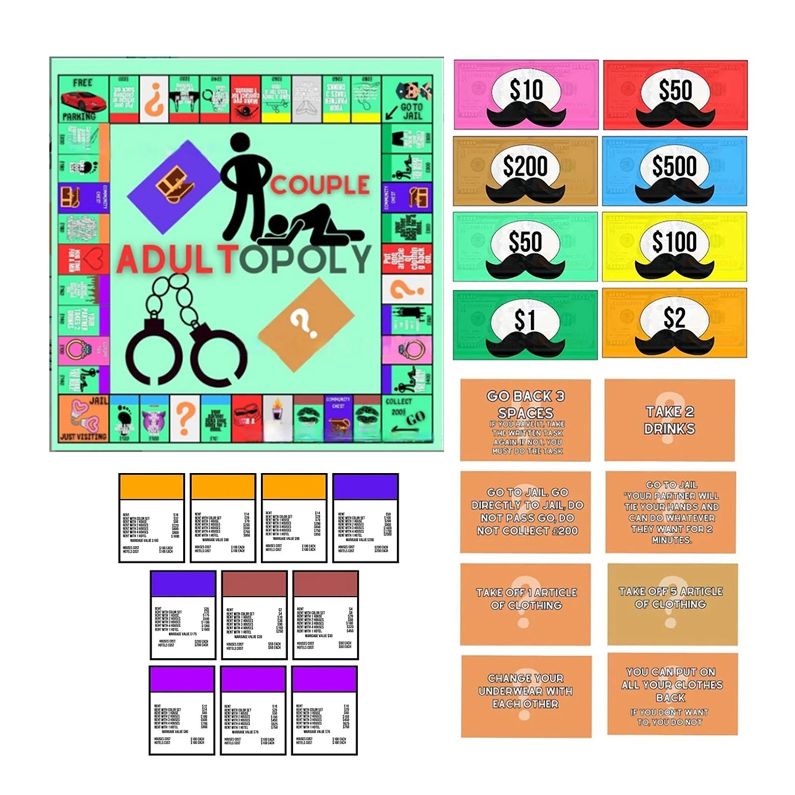 1 Set Adult Couple Game 