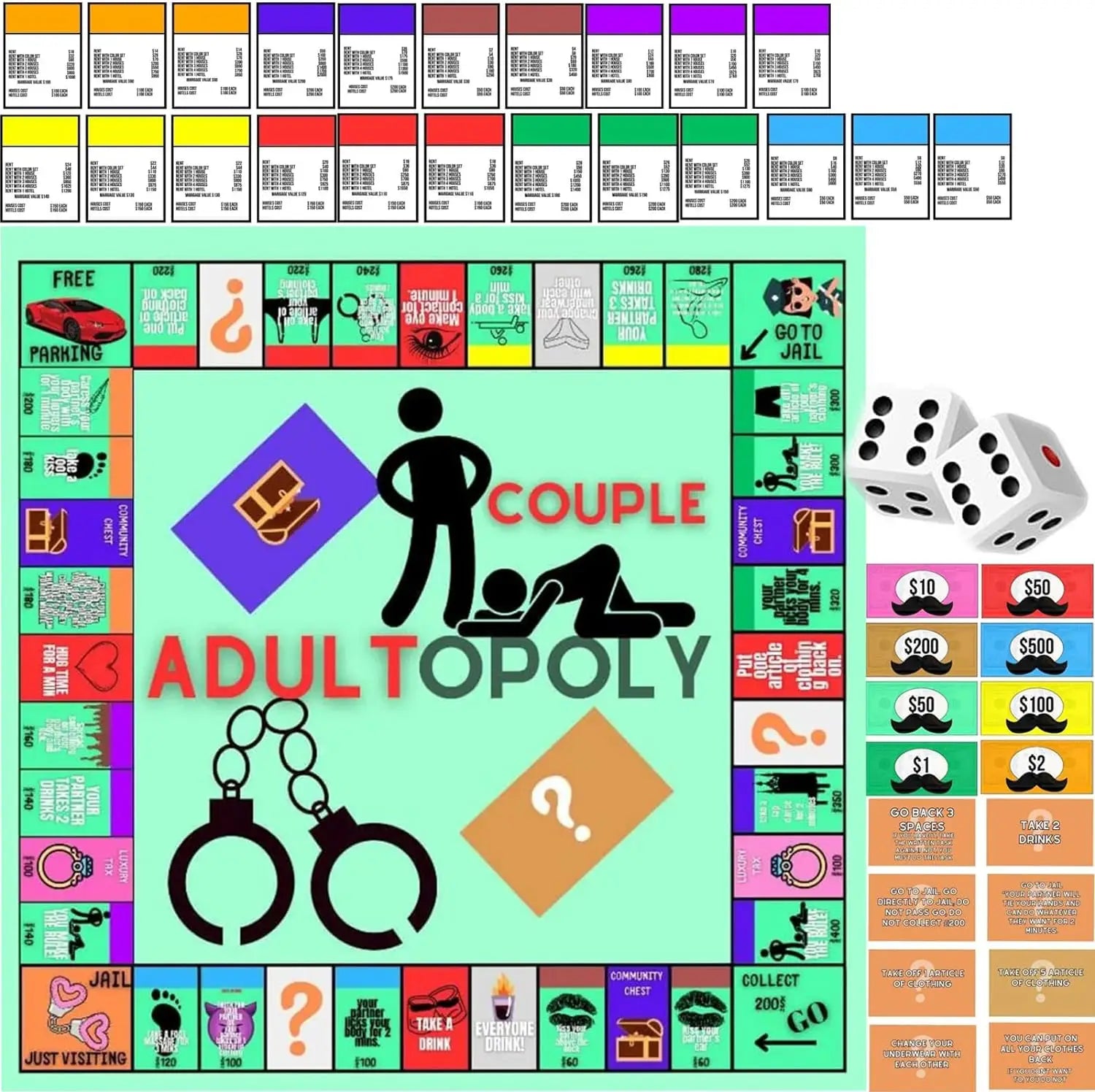 1 Set Adult Couple Game 
