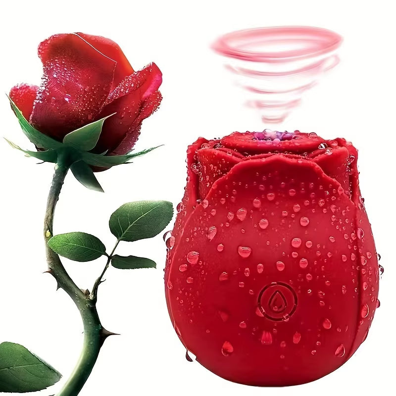 Powerful Sucking Rose Vibrator Toy for Women 